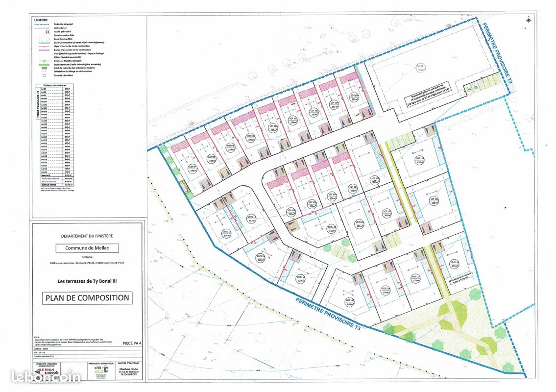 Terrain 300 m² · à Mellac · 48 650 €