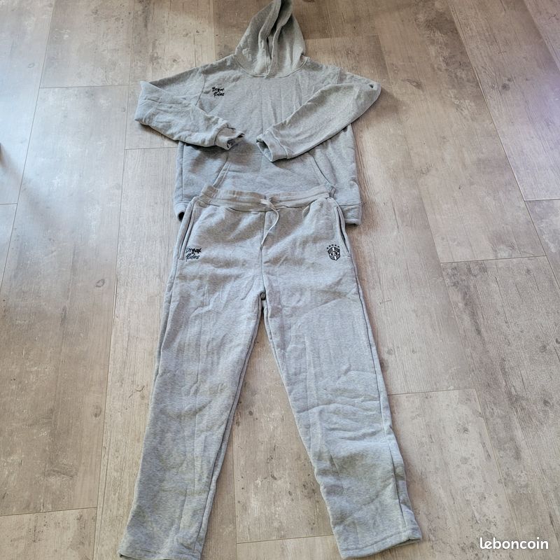 Ensemble Jogging Red Bridge Pour Homme - Sweat à Capuche Et Pantalon De Survêtement Gris Foncé, Taille M