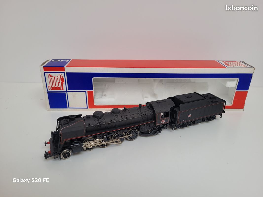 Train wagon N° 8273 Locomotive à vapeur 141 R 1246 dépot de Miramas Jouef Ho (image 2)