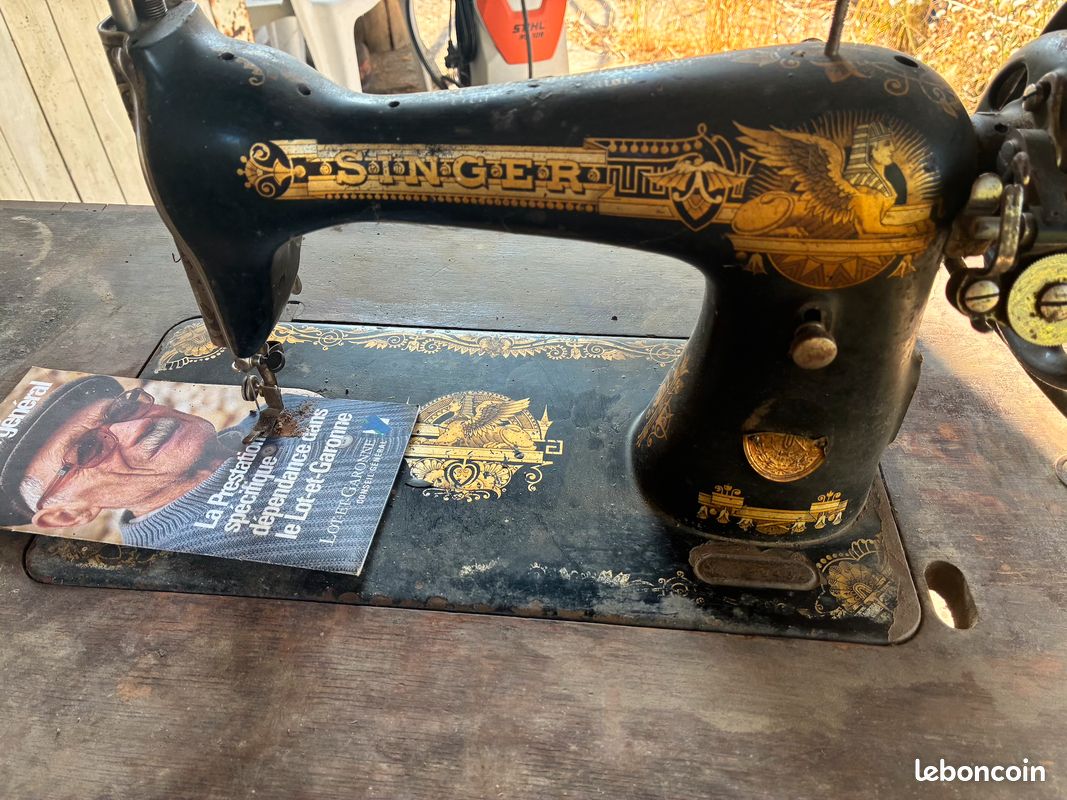 Ancienne machine a coudre SINGER (image 2)