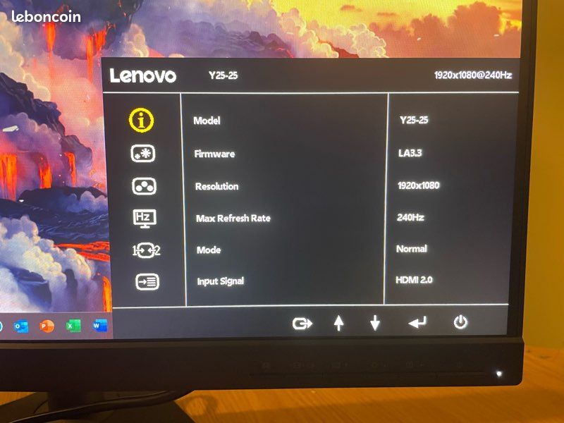 Écran PC Gaming Lenovo Y25-25 (image 5)