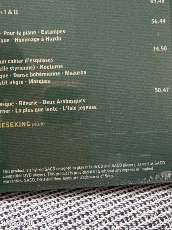 PERLE ULTRA RARE:đ Claude Debussy - Walter Gieseking Complete Solo Piano Music - SACD audiophile edition (image 5)