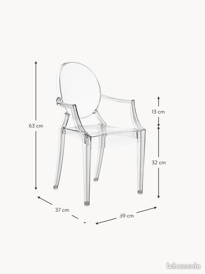 Chaise imitation Louis Ghost Starck Kartell (image 4)
