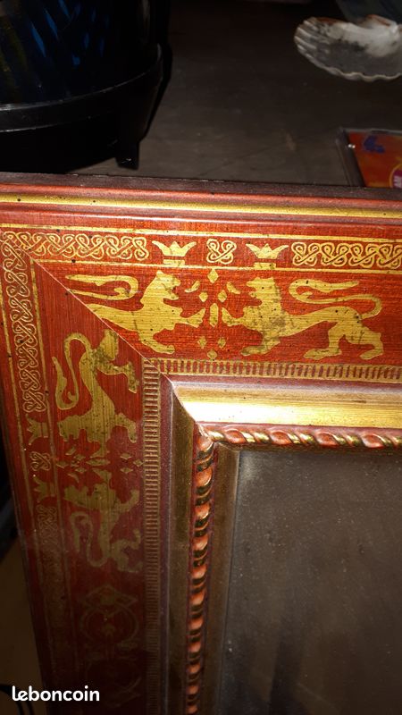 Miroir couleur bordeaux (image 2)