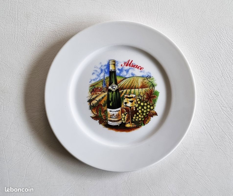 Service 7 Assiettes À Fromage Ou Dessert Revol Porcelaine État Neuf (image 7)