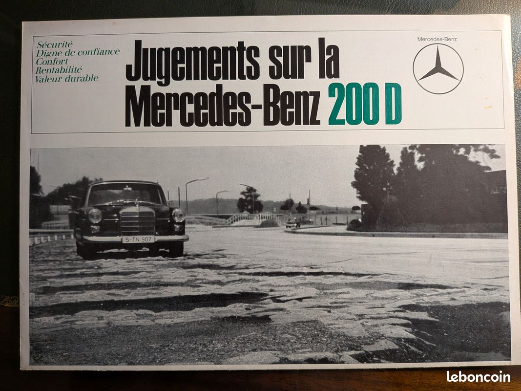 Catalogue Mercédès Benz sur la 200 D (image 1)