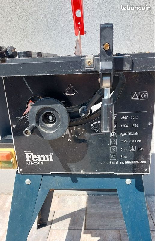 Scie sur table Ferm FZT-250N - Bon état (image 3)
