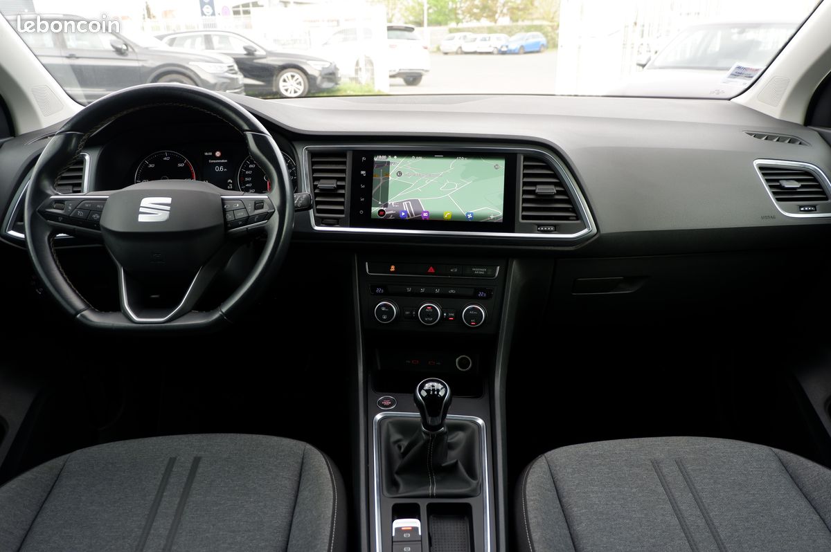 13.400 Hors taxes - Seat Ateca 2.0 Tdi 150 Style Business BVM6 - 2021 - Full LED Caméra GPS Apple CarPlay Régulateur Adaptatif (image 2)