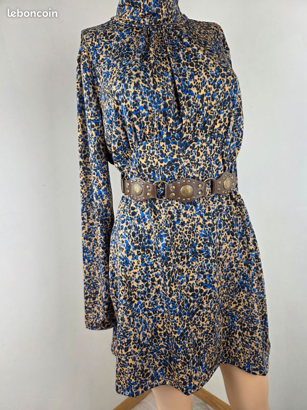 Robe Midi Femme Vero Moda Taille M Couleur Violette - Occasion Très Bon état