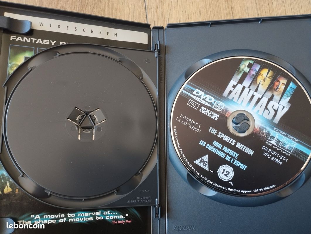 Coffret DVD Fantasy becomes reality Final Fantasy the spirits within (image 2)
