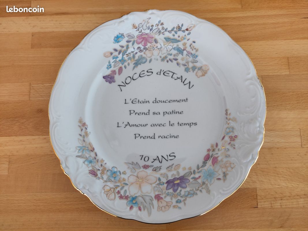Assiette anniversaire de mariage (image 1)