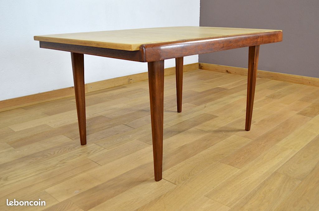 Table de Repas Bi-Ton de Gustave Gautier Édition Éros Vintage 1950 / 1960 (image 5)