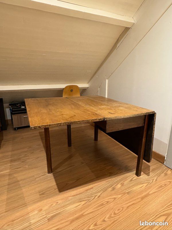 Table console 2en1 bois massif 6 personnes (image 3)