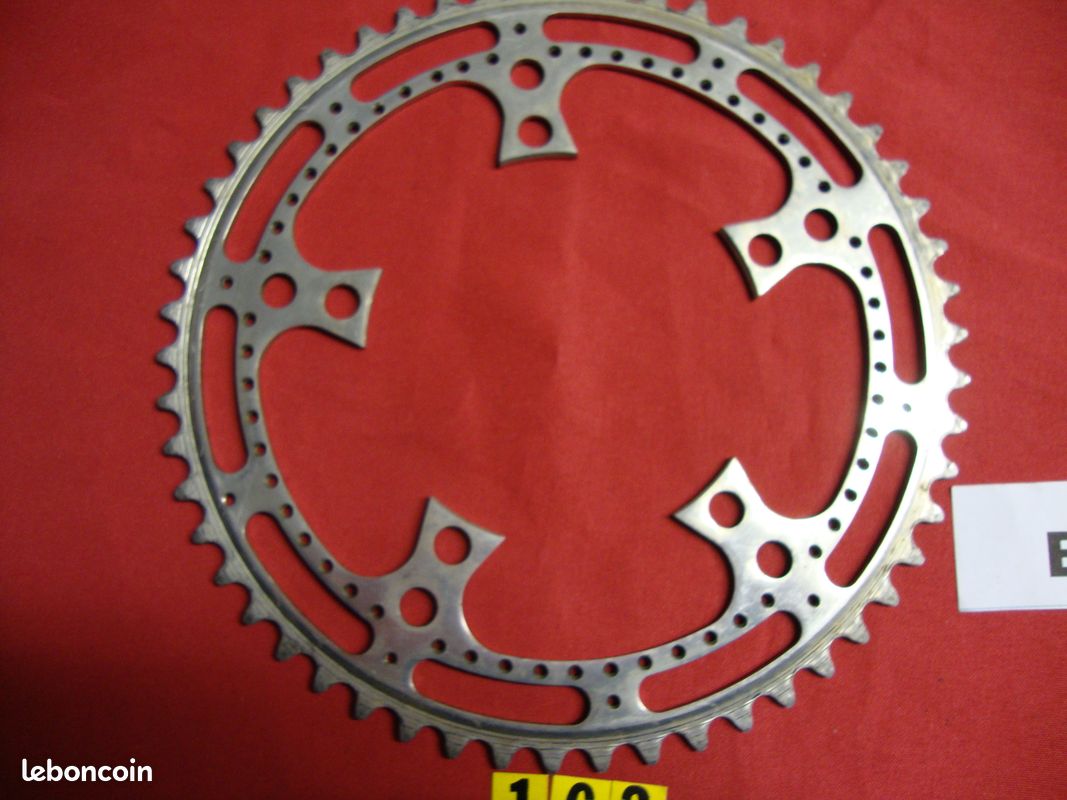 Ancien Plateau Stronglight 54 Dents NOS - Gros Anneau Alu France - Vélo Route