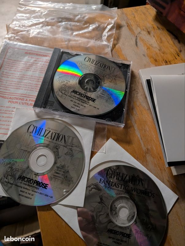 BROCANTE] Civilization II Fantastic Worlds et Day of the Tentacle su PC - Link to the past
