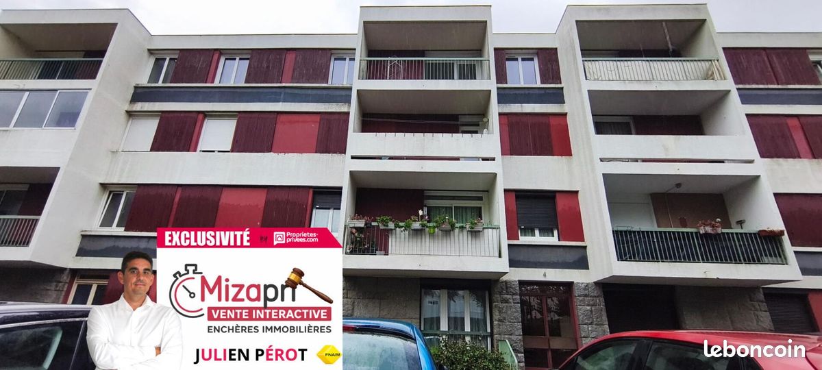 Appartement 4 pièces 74 m² · à Saint-Brieuc · 74 m² · 80 000 €