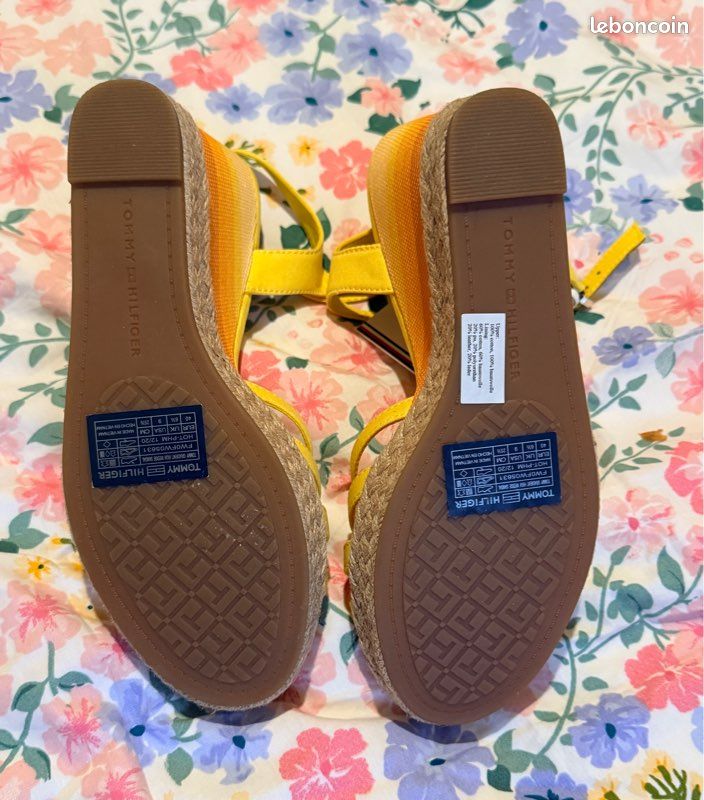 Compensées Tommy Hilfiger Jaunes (image 4)