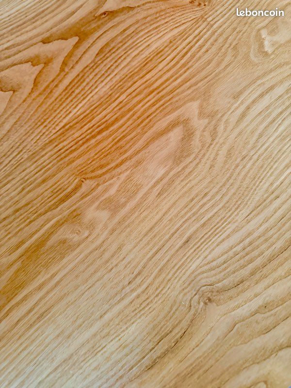 Bureau 3 tiroirs “Biface” – noir/bois – excellent état (image 3)