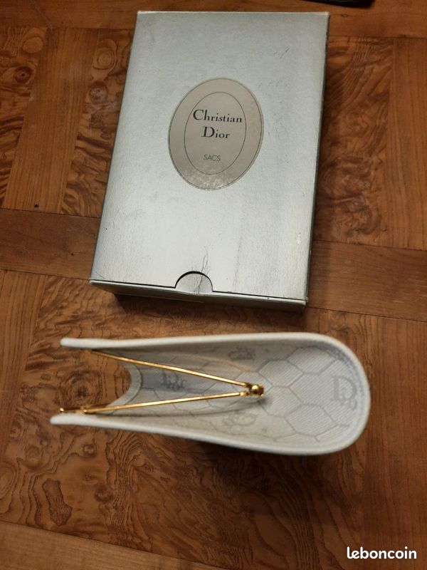 Pochette Christian Dior nid d'abeille blanc Accessoires Bagagerie