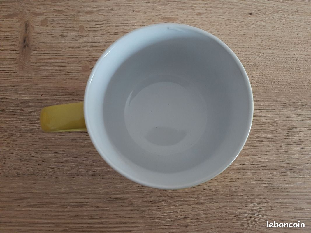 Grande tasse verte à pois blanc avec anse (image 2)