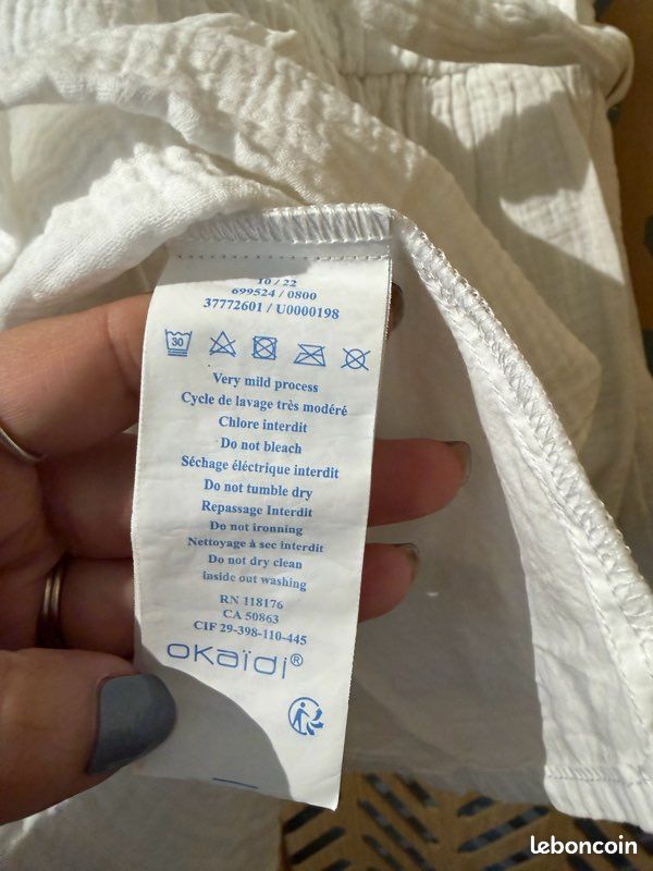 Robe blanche fille 3a Okaïdi (image 6)