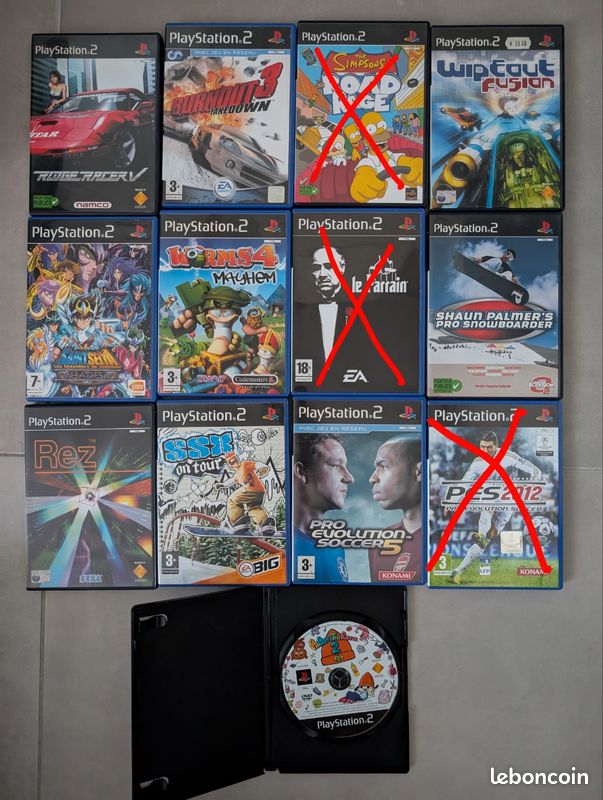Lot de 10 jeux PS2 Japon import - Jeux vidéo