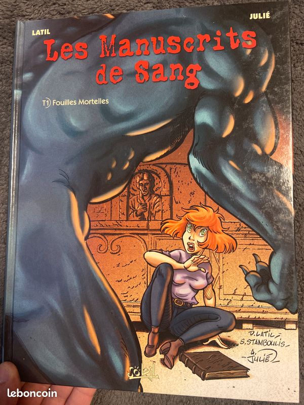 Les manuscrits de sang tome 1 dédicacé (image 1)