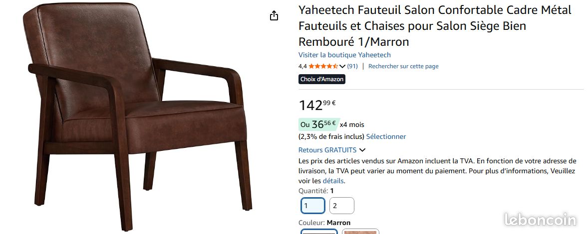 Fauteuil style scandianve (image 7)