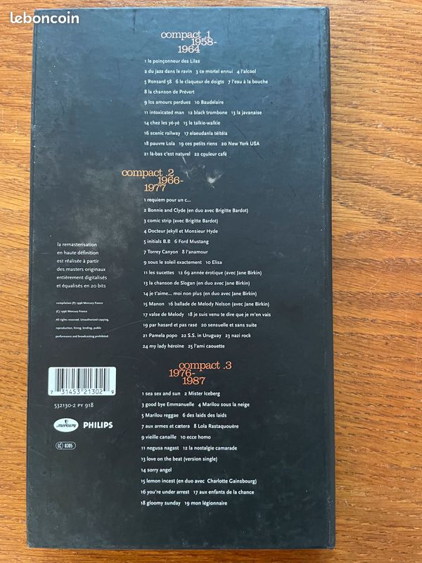Coffret Compilation Serge Gainsbourg (image 6)
