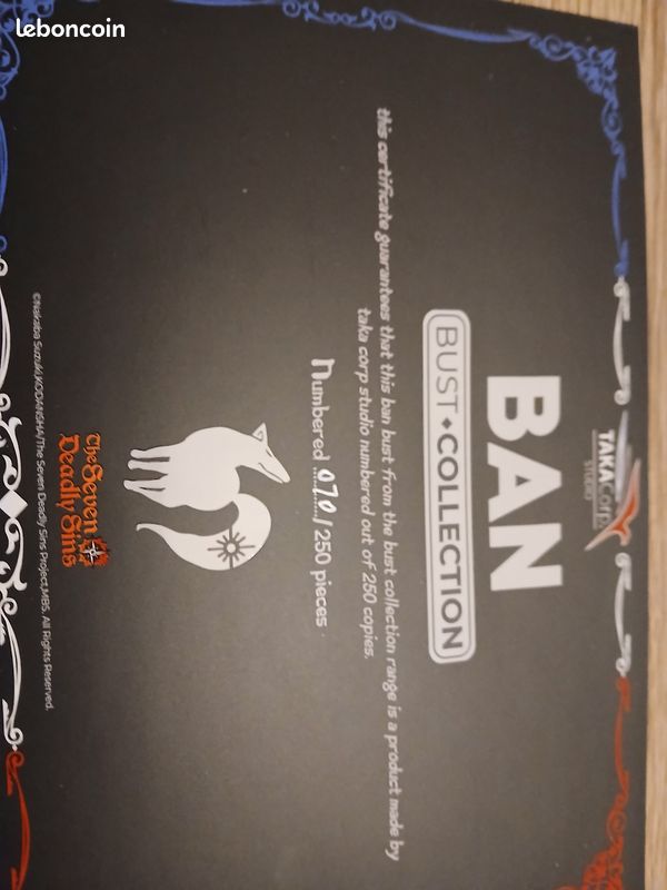 Buste Ban, Le Renard De l'Avarice - The Seven Deadly Sin - Taka Corp Studio