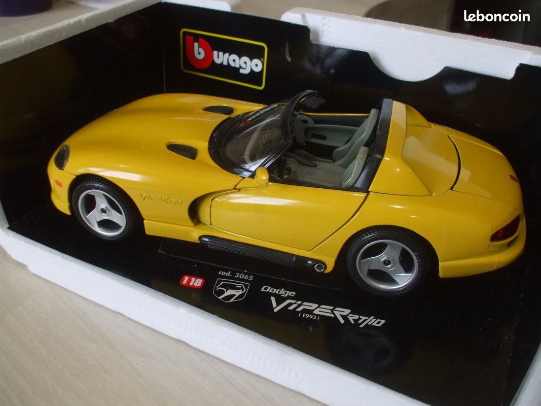 Ref: 3065 dodge viper rt 10 bburago metal 1/18 (image 3)
