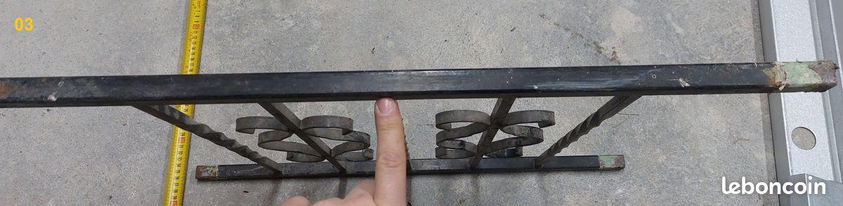 3 Grilles de fenêtre en fer pose en Tableau par scellement (h53, L66) (image 14)