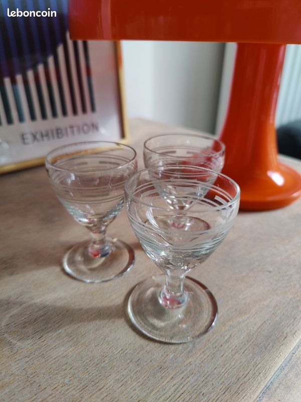 Lot de 3 verres vintage (image 1)