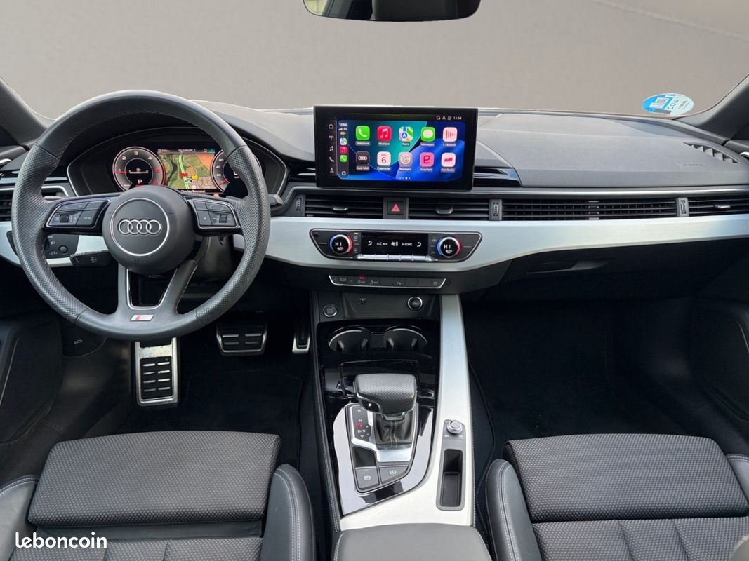 Audi A5 II (2) Coupé 40 Tdi 204cv S-Tronic7 S-Line Apple Carplay Drive Select Caméra Régulateur LIVRAISON POSSIBLE (image 4)