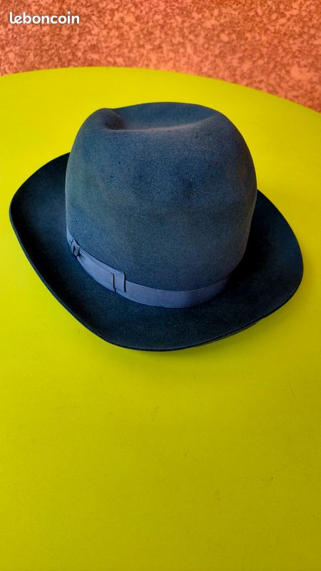 Chapeau Feutre Cacharel World Paris Gold - Taille 57 - Vintage Années 70 - Neuf