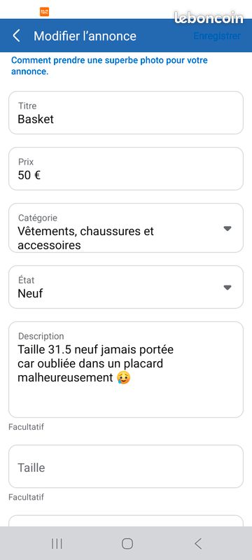Basket enfant (image 5)