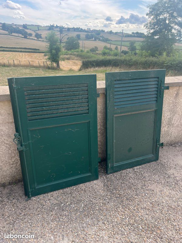 Volets en aluminium vert (image 1)