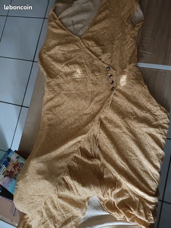 Robe longue jaune Bonobo taille M (image 1)