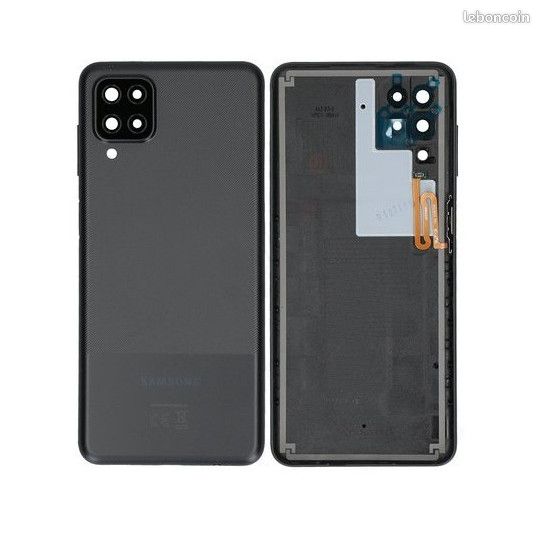 Coque arrière Noir OFFICIELLE Samsung Galaxy A12 / A12 Nacho (image 1)