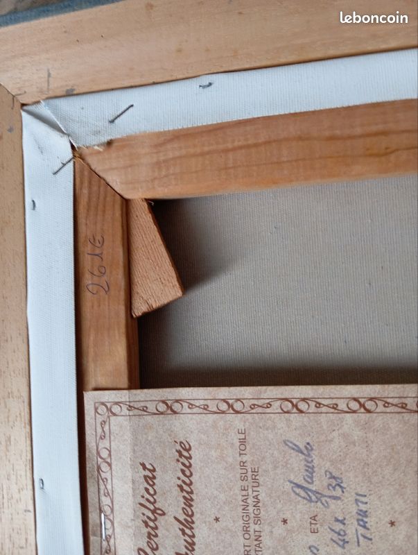 Tableau peinture sur toile signée (image 2)