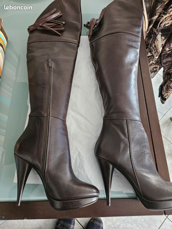 Asos Design Cuissardes Talons CarrÃ© Cuissardes Daim Bottes Noires