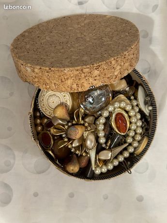 Collier Ancien En Ambre Naturelle Vintage - Occasion - Bijou Rétro Collection