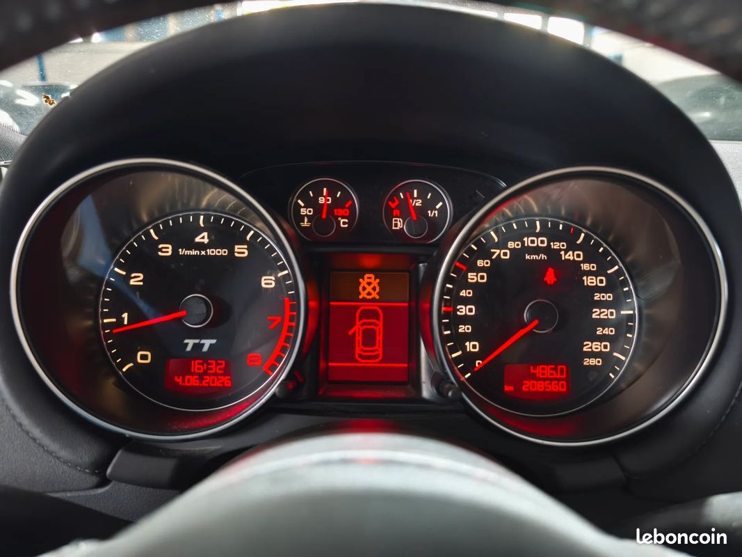 AUDI TT 2.0 TFSI 200ch - 2008 - 208 560 km - Sièges cuir - Radar de recul (image 11)