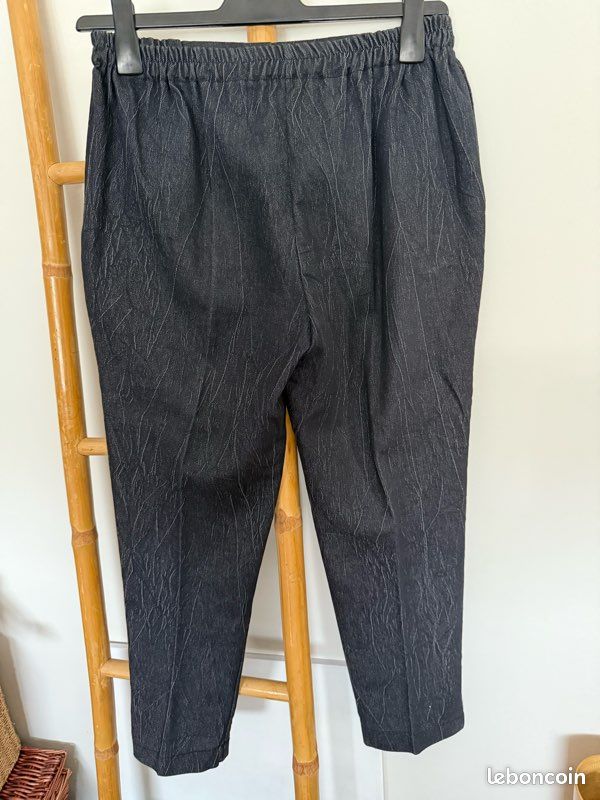 Ensemble veste pantalon taille élastique neuf 44 C&M Paris (image 12)