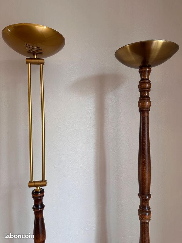 2 Lampadaires en bois salon (image 1)