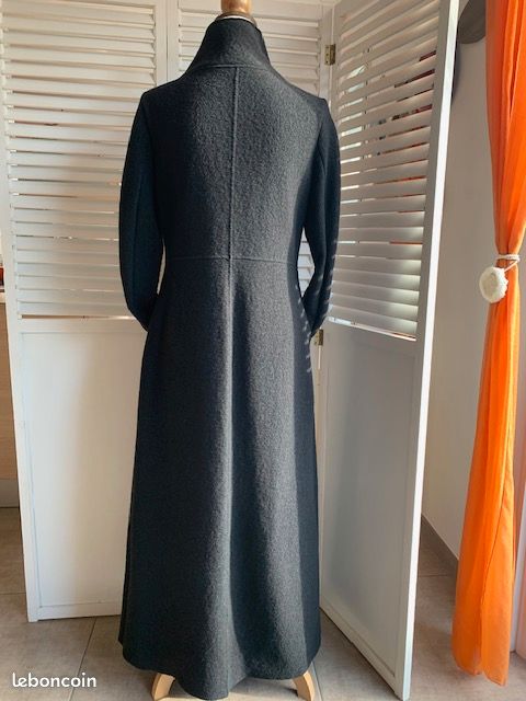 Manteau COP COPINE Verdana - Laine Bouillie Noir - Taille 38fr - Très Bon état