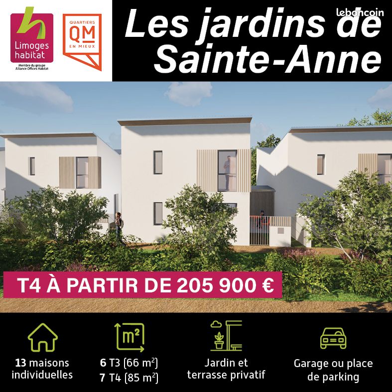 Maison 4 pièces 85 m² · à Limoges · 85 m² · 205 900 €