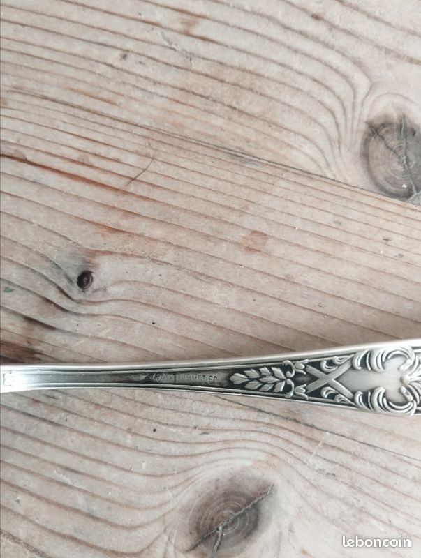 Pelle à gâteau ancienne en plaqué argent poinçon 60 (image 3)