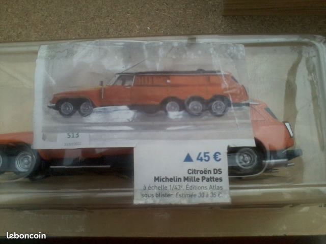 Miniature Citroën DS Mille Pattes NOREV 1/43, Orange, Pour Altaya