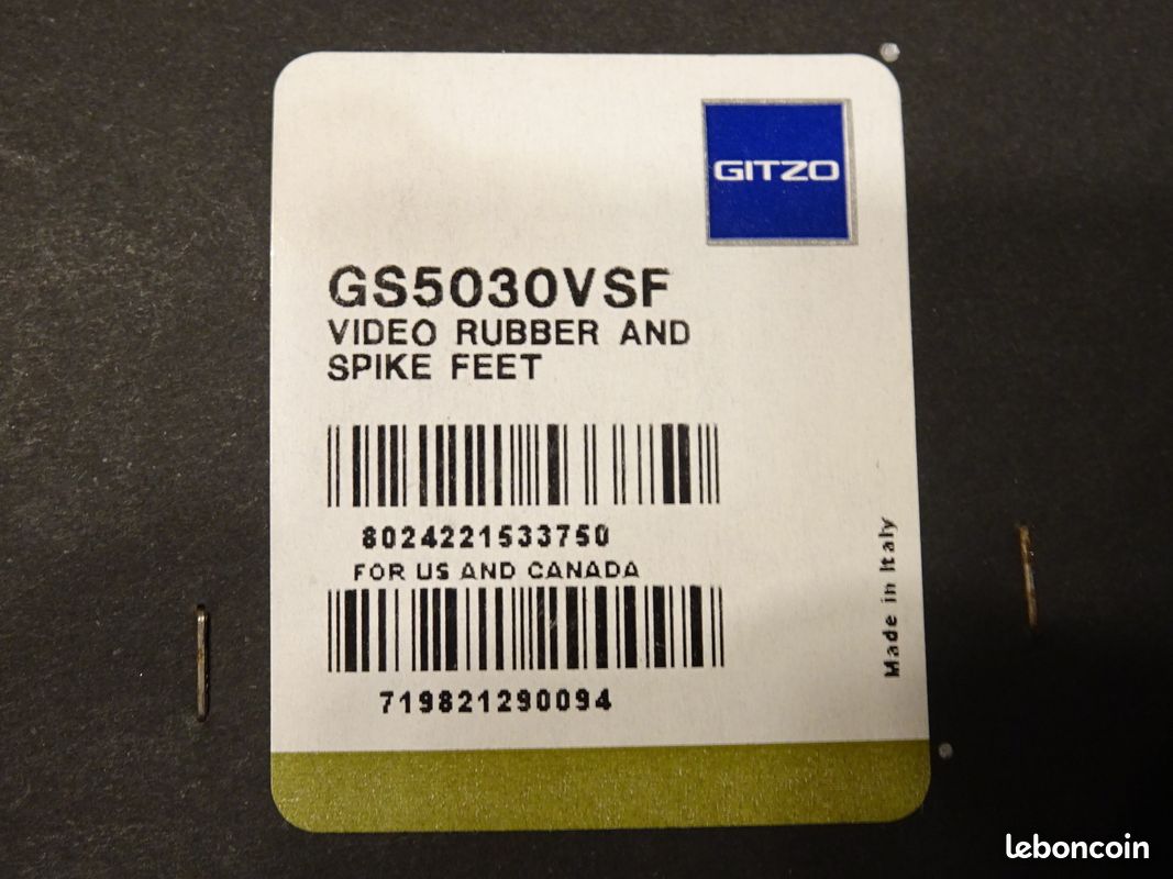 GITZO - Kit de 3 embouts de trépied (ref GS5030VSF) Neuf (image 5)